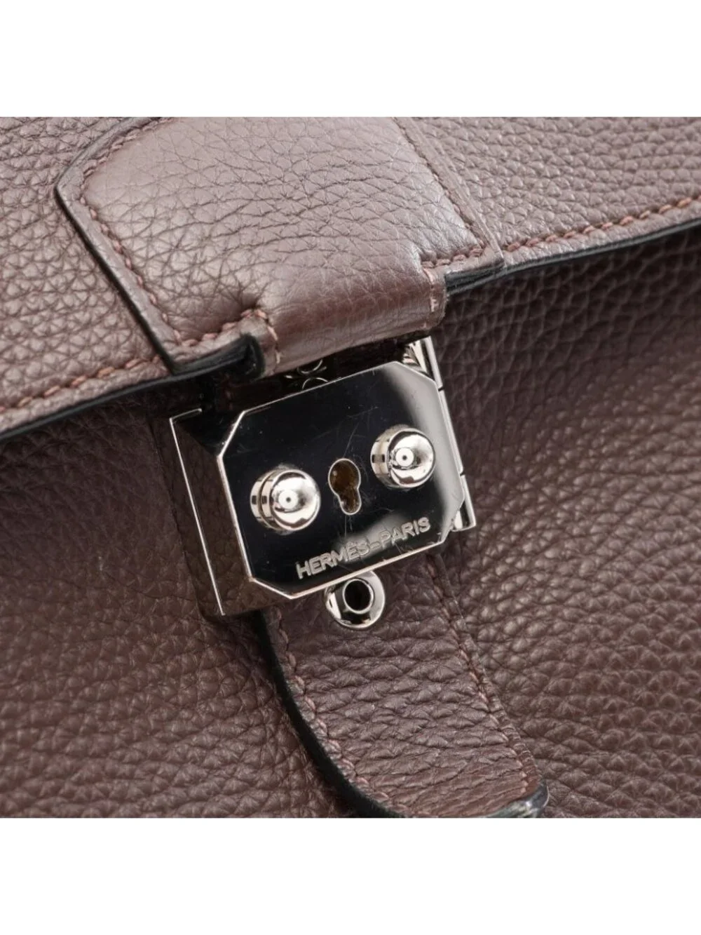 Hermes Business Bag Sac a Depeches 41 Chocolat Leather